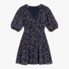 Ted Baker Casadee Graphic-print Wrap-effect Recycled-polyester Mini Dress -Closet By She R04121165 DKNAVY M