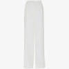 Whistles Andie Straight-leg High-rise Woven Wedding Trousers -Closet By She R04121174 IVORY M
