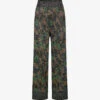 Soeur Floral-embroidered Metallic-thread Stretch Trousers