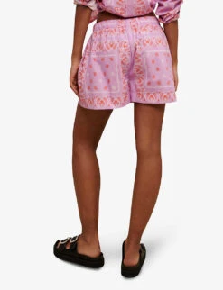Maje Paisley Print Cotton Shorts -Closet By She R04127660 ROSES ALT03