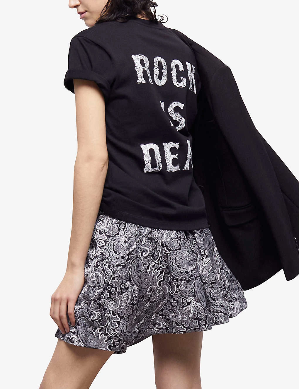 THE KOOPLES Graphic-print Crew-neck Cotton T-shirt 7 THE KOOPLES Graphic-print Crew-neck Cotton T-shirt - Image 5