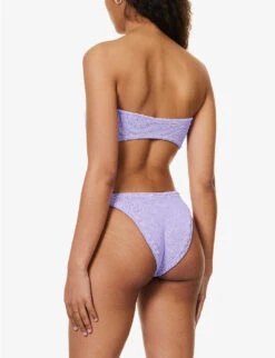 Nicole Crystal-embellished High-rise Bikini -Closet By She R04130206 LILACSILVER ALT03