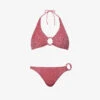 OSEREE Lumière Metallic-weave Bikini Set -Closet By She R04132768 RASPBERRY M