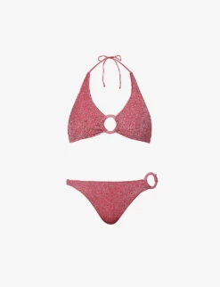 OSEREE Lumière Metallic-weave Bikini Set
