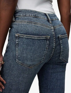 AllSaints Dax Skinny-leg Mid-rise Jeans -Closet By She R04134487 HUNTERBLUE ALT05