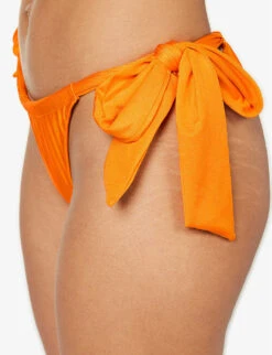 Faithfull The Brand Costa Mid-rise Bikini Bottoms -Closet By She R04135570 TURMERIC ALT04