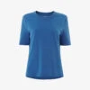Whistles Rosa Relaxed Cotton-jersey T-shirt -Closet By She R04135838 BLUE M