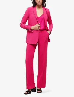 THE KOOPLES Straight-leg High-rise Stretch-woven Trousers 8 THE KOOPLES Straight-leg High-rise Stretch-woven Trousers -Closet By She R04135861 PIN01 ALT01