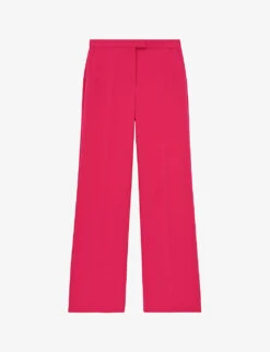 THE KOOPLES Straight-leg High-rise Stretch-woven Trousers
