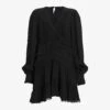 AllSaints Zora Ruffled Woven Mini Dress 1 AllSaints Zora Ruffled Woven Mini Dress -Closet By She R04136396 BLACK M