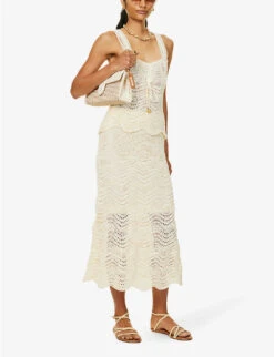 Zimmermann Zim Devi Textured Knit Skrt -Closet By She R04136566 CREAM ALT01