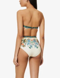 Zimmermann Ginger Floral-print Balconette Bikini Top -Closet By She R04136571 CREAMMULTI ALT02