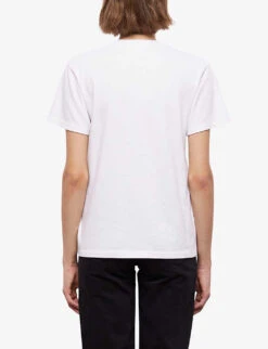 THE KOOPLES Logo-print Regular-fit Cotton T-shirt -Closet By She R04137030 BLA55 ALT03