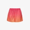 SELF PORTRAIT Crystal-embellished Mid-rise Woven Shorts 1 SELF PORTRAIT Crystal-embellished Mid-rise Woven Shorts -Closet By She R04137711 PINK M