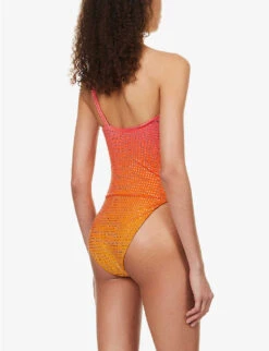 SELF PORTRAIT Crystal-embellished One-shoulder Swimsuit -Closet By She R04137720 PINK ALT03