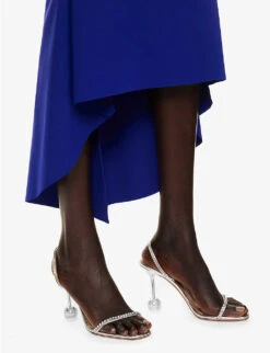 Arilda V-neck Dipped Hem Stretch-woven Midi Dress 13 Arilda V-neck Dipped Hem Stretch-woven Midi Dress -Closet By She R04140671 VIOLET ALT05