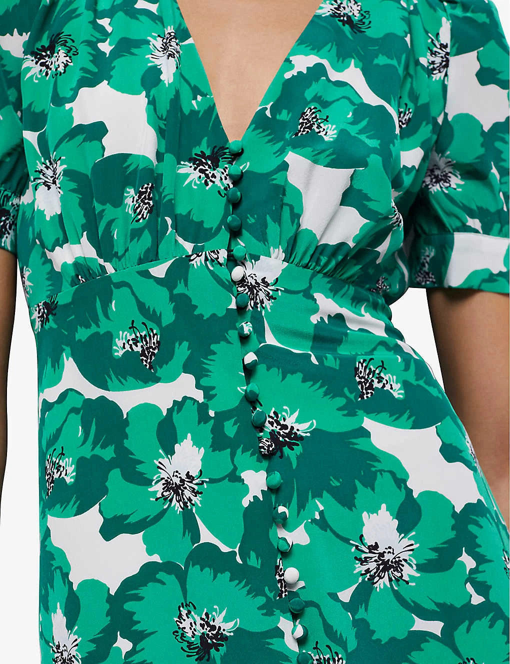 THE KOOPLES Floral-print Silk Midi Dress 6 THE KOOPLES Floral-print Silk Midi Dress - Image 4