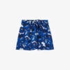 THE KOOPLES Floral-print Silk Mini Skirt 1 THE KOOPLES Floral-print Silk Mini Skirt -Closet By She R04140802 BLU01 M