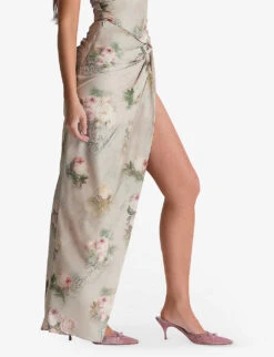 Vesper Floral-print Stretch-woven Maxi Skirt -Closet By She R04141850 VINTAGEFLORAL ALT02