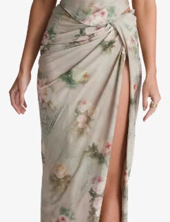 Vesper Floral-print Stretch-woven Maxi Skirt -Closet By She R04141850 VINTAGEFLORAL ALT04