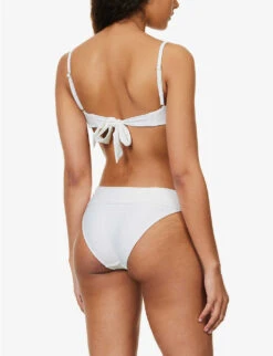 Antibes Bow-embellished Stretch-recycled Polyamide Bikini Top 10 Antibes Bow-embellished Stretch-recycled Polyamide Bikini Top -Closet By She R04142195 WHTWHT ALT03