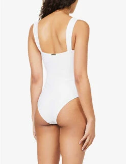 Antibes Underwired Stretch-recycled Polyamide Swimsuit -Closet By She R04142197 WHTWHT ALT03