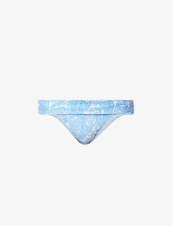 Cap Mala Graphic-print Stretch-recycled Polyamide Bikini Bottom