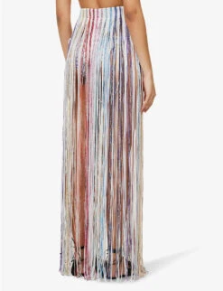 Missoni Metallic Fringe-embellished Woven Midi Skirt -Closet By She R04143376 MULTICOLOURED ALT03