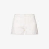Paige Patrizia Mid-rise Cotton-rayon Blend Shorts -Closet By She R04144133 CREAM M