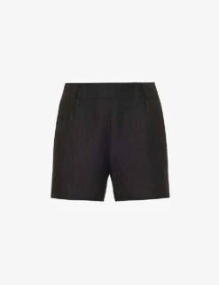 ANINE BING Koa Waffle-texture Rayon-blend Shorts