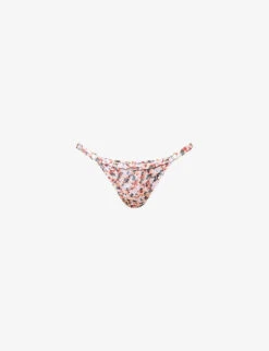 Gold Palm Nelly Mid-rise Bikini Bottoms
