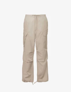 AGOLDE Ginerva Relaxed-fit Wide-leg High-rise Cotton Trousers