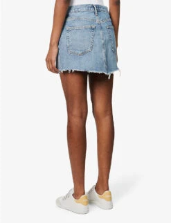 AGOLDE Parker High-rise Organic-denim Mini Skirt -Closet By She R04148484 ENTRANCEMIDVINTIND ALT03