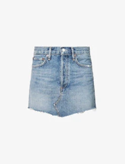 AGOLDE Parker High-rise Organic-denim Mini Skirt