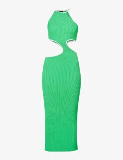 Lya Cut-out Knitted Midi Dress