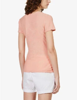 JAMES PERSE V-neck Regular-fit Cotton-jersey T-shirt -Closet By She R04149004 SPRITZ ALT03