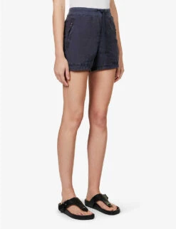 JAMES PERSE Utility High-rise Stretch-cotton Shorts -Closet By She R04149006 TITAN ALT02