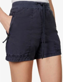 JAMES PERSE Utility High-rise Stretch-cotton Shorts -Closet By She R04149006 TITAN ALT04