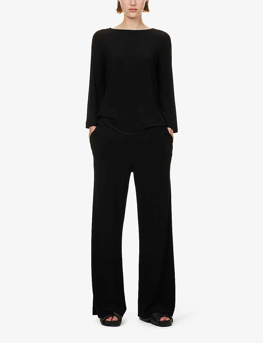 Max Mara Bazar Wide-leg Mid-rise Stretch-woven Trousers 4 Max Mara Bazar Wide-leg Mid-rise Stretch-woven Trousers - Image 2