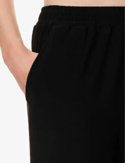 Max Mara Bazar Wide-leg Mid-rise Stretch-woven Trousers 11 Max Mara Bazar Wide-leg Mid-rise Stretch-woven Trousers -Closet By She R04149122 BLACK ALT04