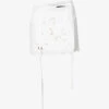 Broderie-pattern Mid-rise Upcycled Mini Skirt -Closet By She R04149757 WHITE M