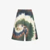 FRAME X Julia Sarr Jamois Tie-dye Relaxed-fit Mesh Shorts -Closet By She R04149889 FATIGUEMULTI M