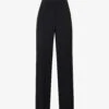 Alberta Ferretti Regular-fit Straight-leg High-rise Woven Trousers 2 Alberta Ferretti Regular-fit Straight-leg High-rise Woven Trousers -Closet By She R04149927 BLACK M