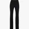 Helmut Lang Split-hem Flared Mid-rise Stretch-woven Leggings -Closet By She R04150627 BLACK M