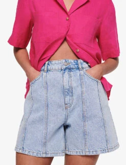 Heath Organic-cotton Shorts 9 Heath Organic-cotton Shorts -Closet By She R04151535 LIGHTWASH ALT02