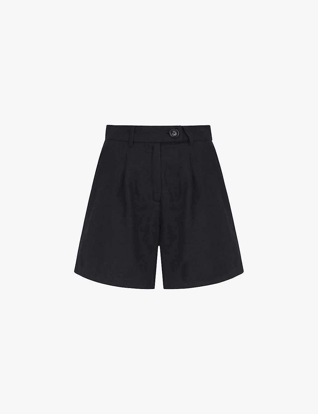Fidel Tabbed Linen Shorts 3 Fidel Tabbed Linen Shorts