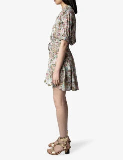 Zadig & Voltaire Remove Floral-print Woven Mini Dress -Closet By She R04151957 DEEPPARME ALT02