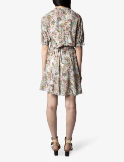 Zadig & Voltaire Remove Floral-print Woven Mini Dress -Closet By She R04151957 DEEPPARME ALT03