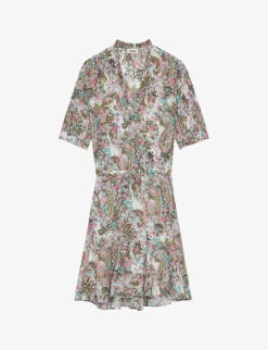 Zadig & Voltaire Remove Floral-print Woven Mini Dress