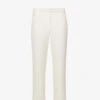 THEORY Treeca Wide-leg High-rise Woven Trousers -Closet By She R04152406 RICE M